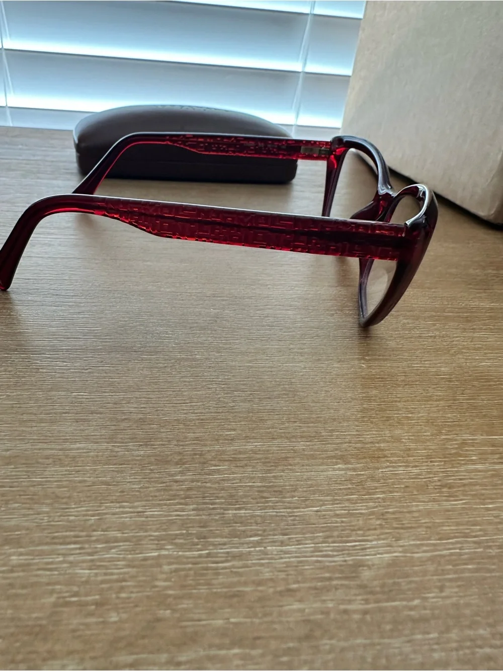 Burgundy Red LONGCHAMP Eyeglass Frames